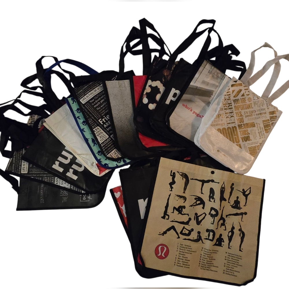 Lululemon Athletica Reusable Tote Bags - Assorted Colors